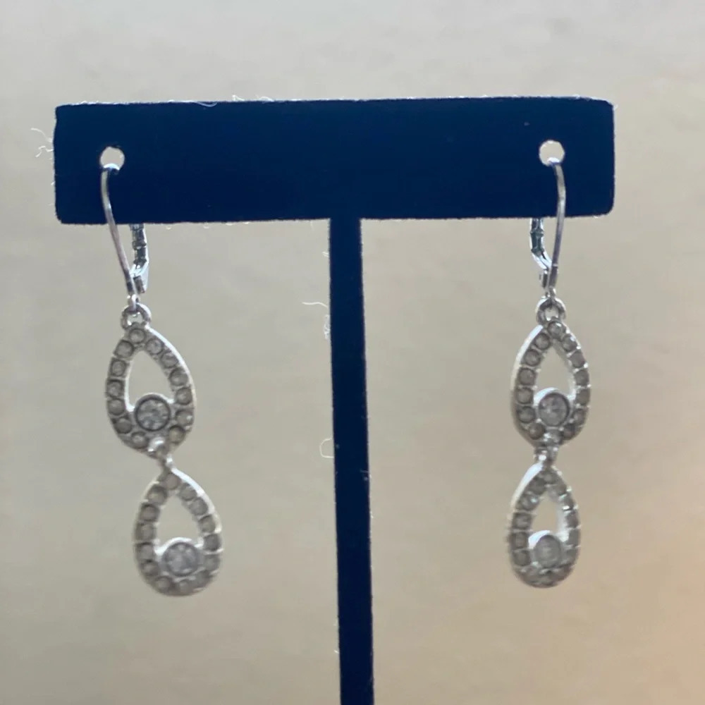 Sterling silver crystal earrings